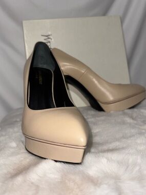 Saint Laurent Nude Platform Pumps